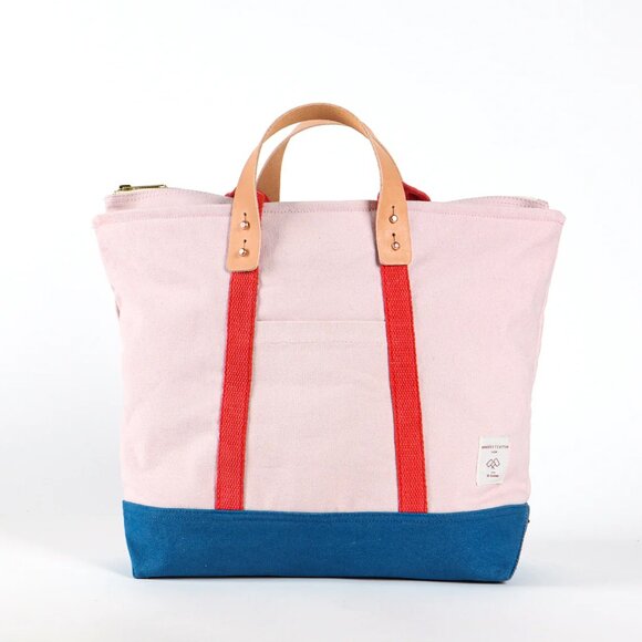 Immodest Cotton Handbags - Immodest Cotton Zipper Tote in Sky